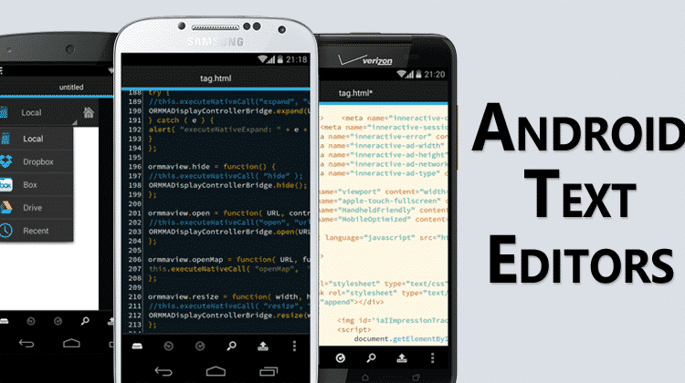 Top 5 Best Android Text Editor For Programming