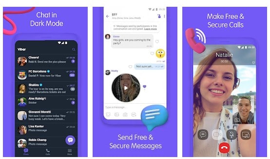 how to see last viber messenger on android