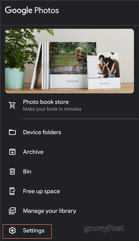 Google Photos backup