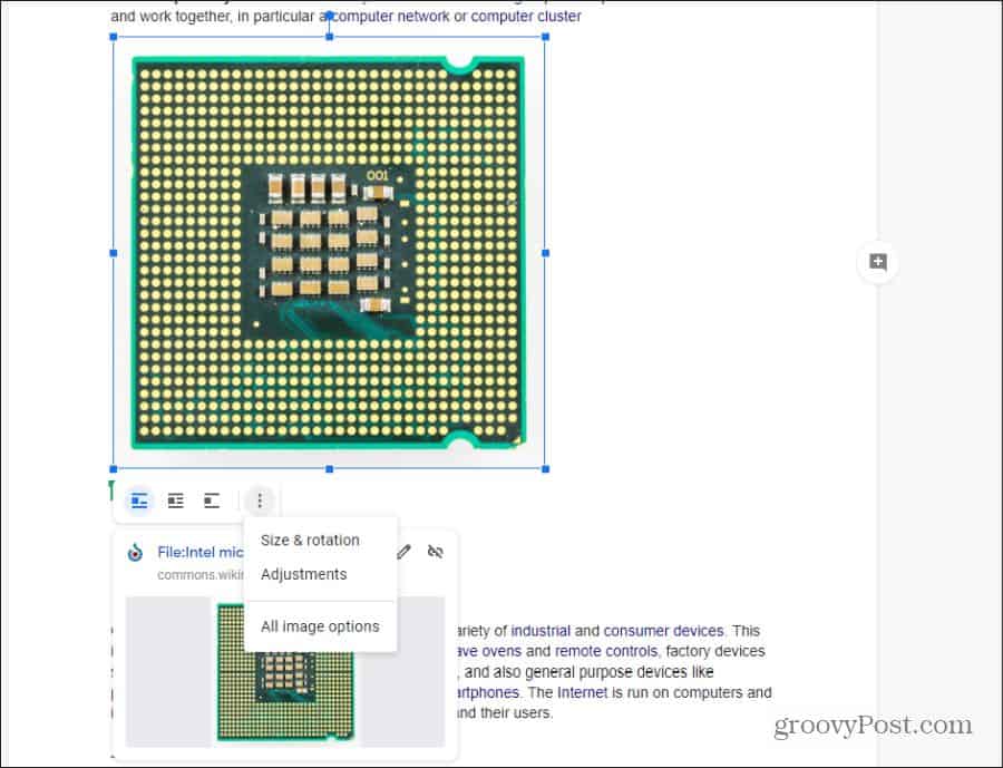 adjusting images