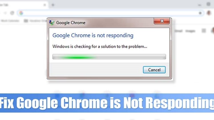 google chrome not responding in windows 10
