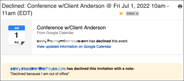 How to Setup an Out of Office Response in Google Calendar