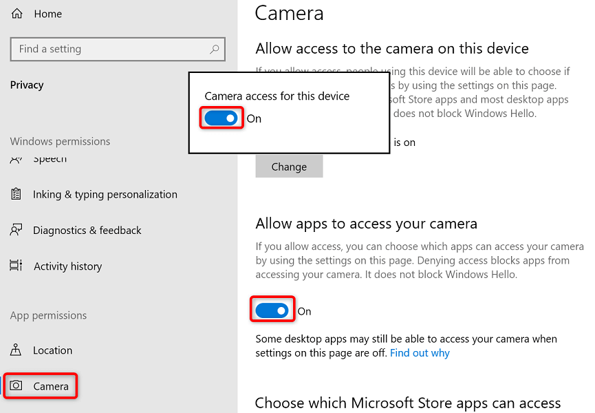 mac webcam settings